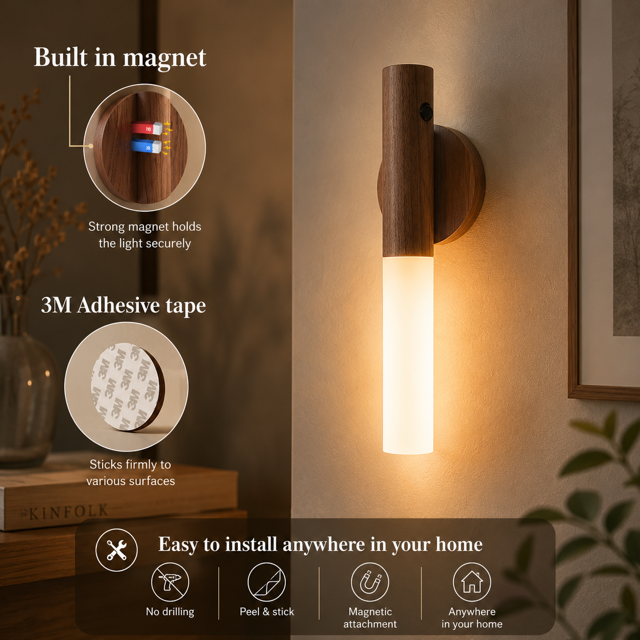 Styled product in a home setting